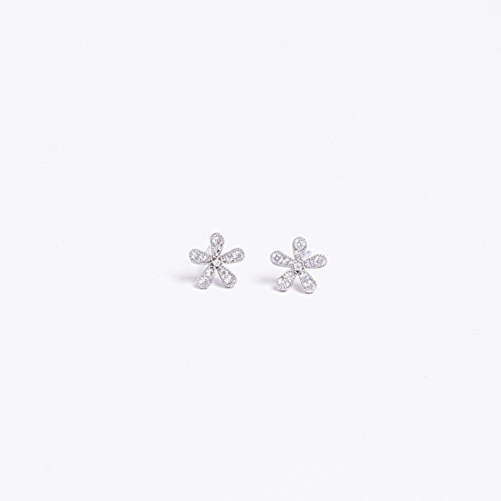 Silver Bloom Studs
