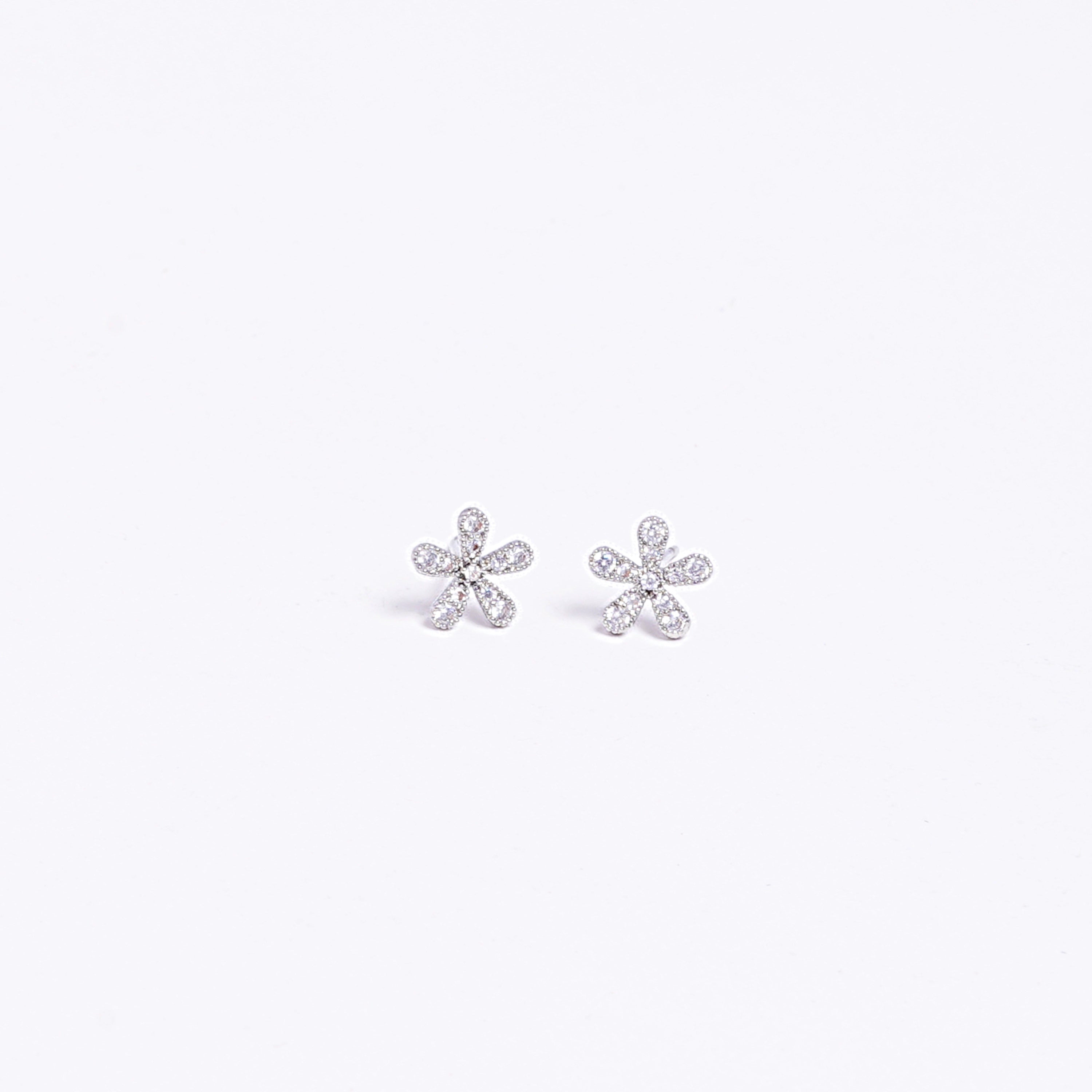 Silver Bloom Studs
