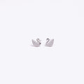 Silver Swan Studs