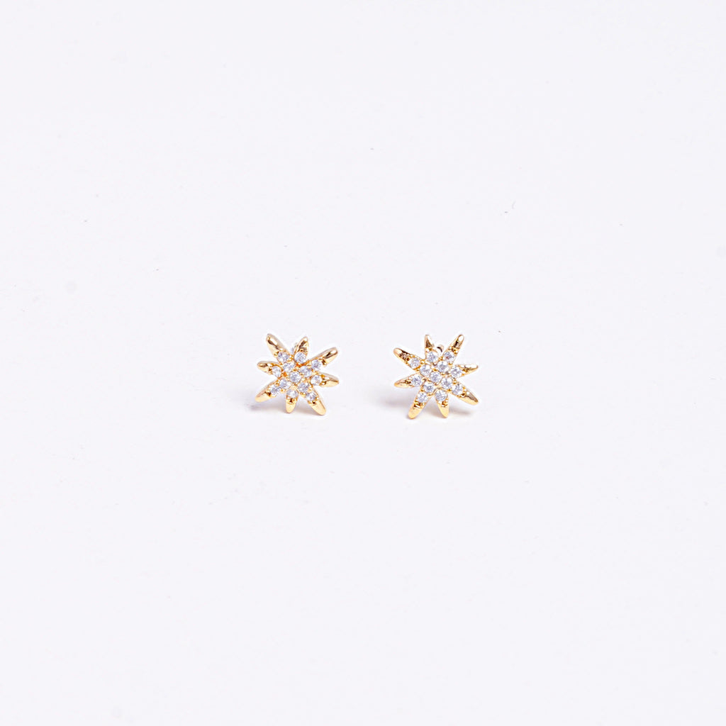Golden Starbust Studs