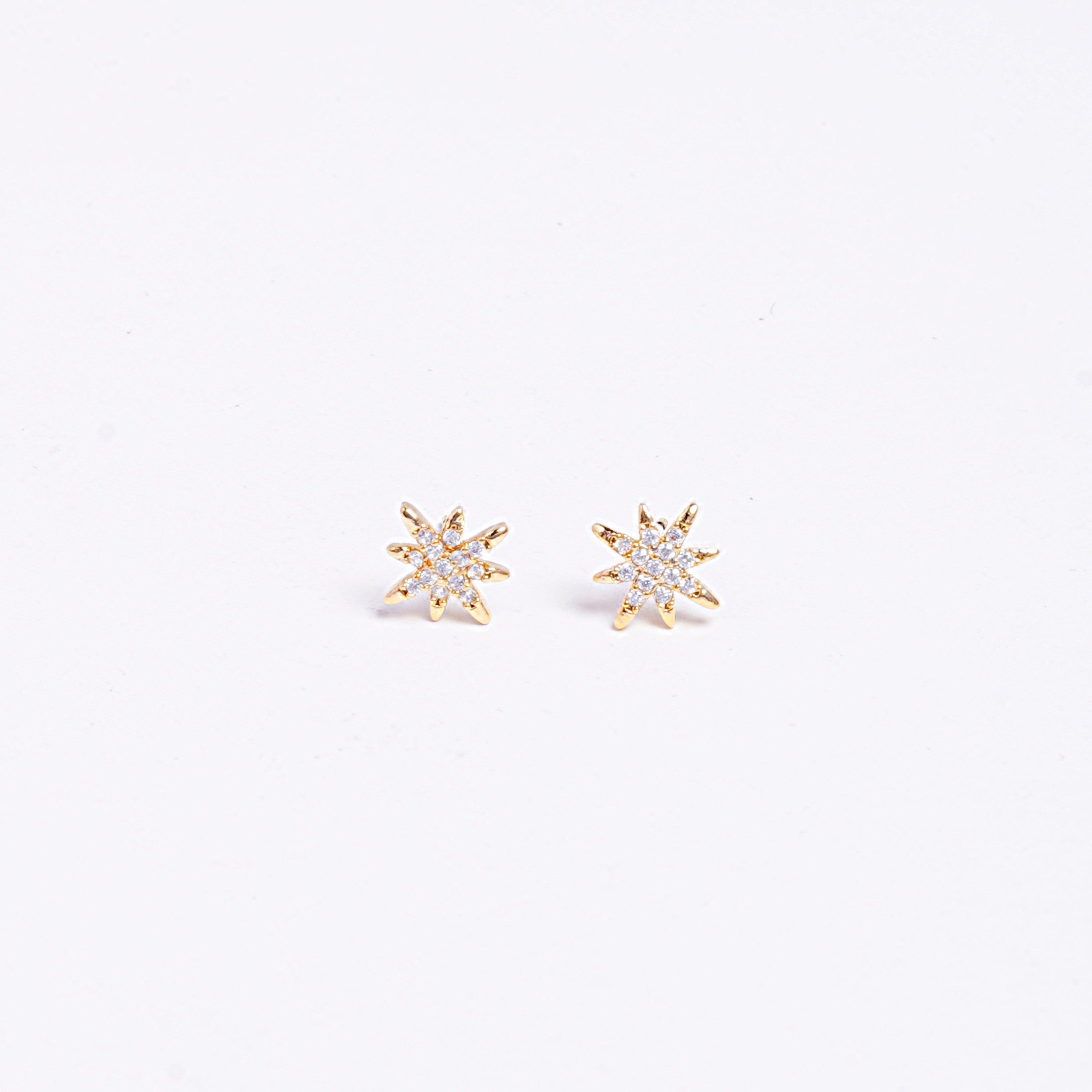 Golden Starbust Studs