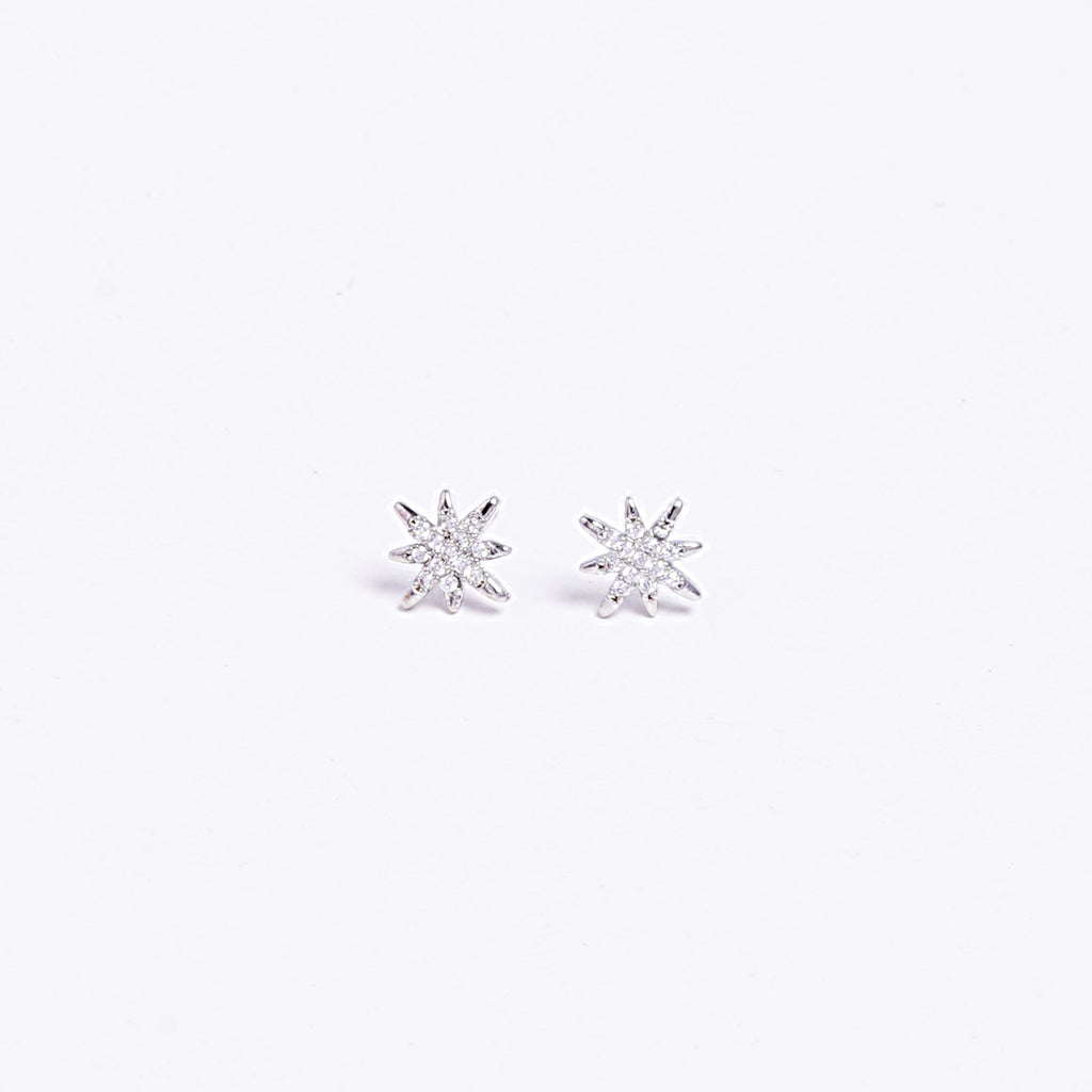 Silver Starbust Studs