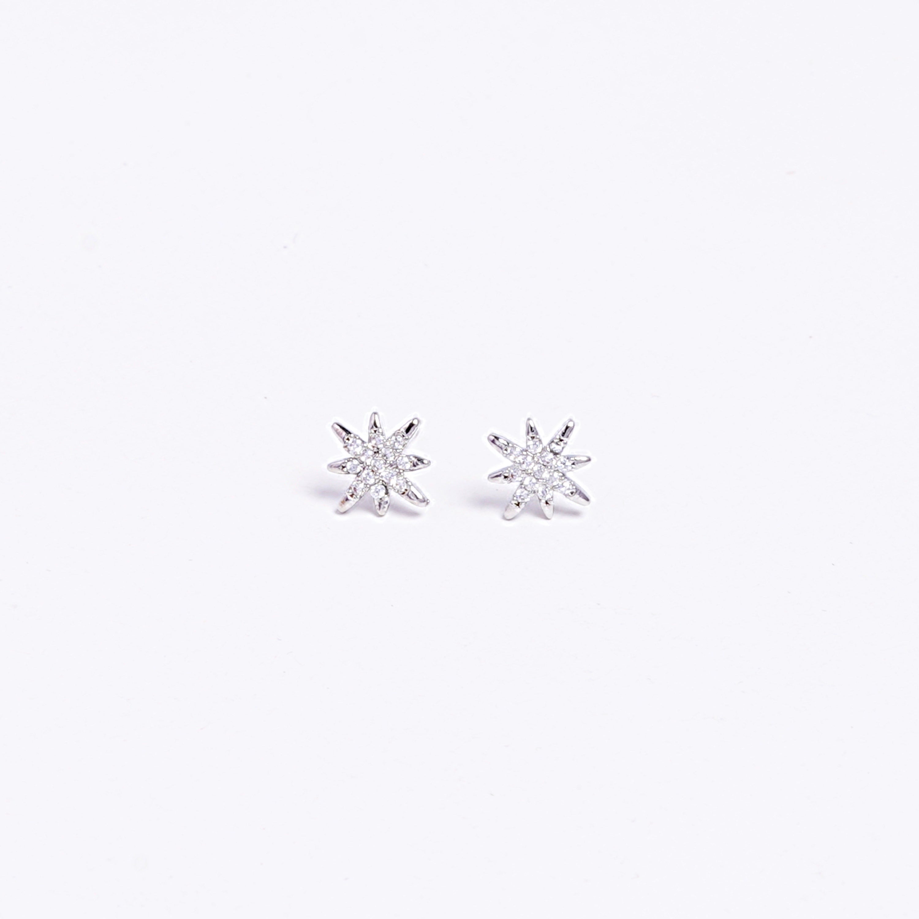 Silver Starbust Studs