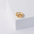 Golden Swirl Ring